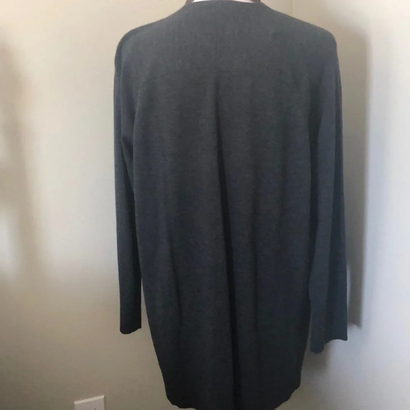 {Eileen Fisher}  Long Merino Wool Cardigan, small - Picture 7 of 8